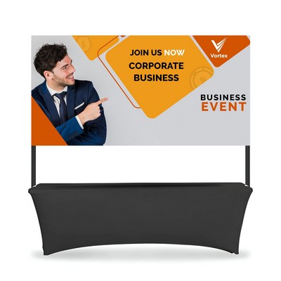 Table Top Banner - Back Wall Display Package, Double Sided (4.2' x 3.25ft)