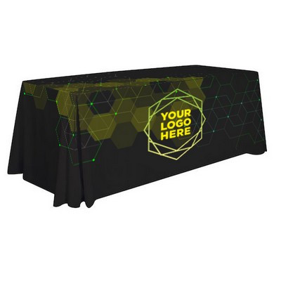 6' 4-Sided Polyester Poplin Table Throw - Dye Sublimation Print