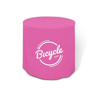 Round Fitted Table Cover, Standard Polyester Fabric (31.5" x 43")