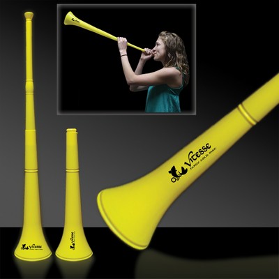 28" Yellow Collapsible Stadium Horn(Pad Print)