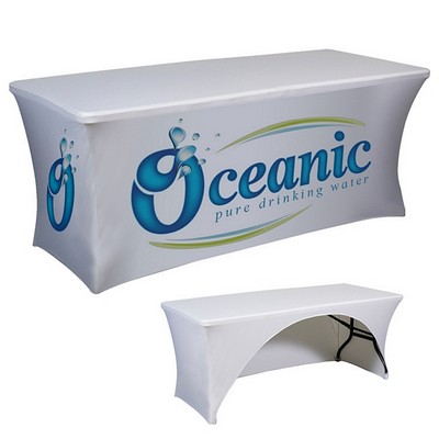 8' Stretch Fit 4 Sided All Over Dye Sub Table Cover