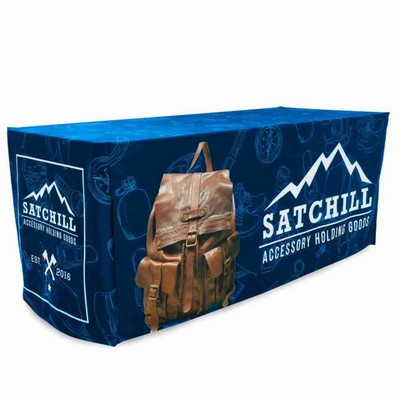 Premium 6' Throw Dye Sublimated Fitted Table Cloth