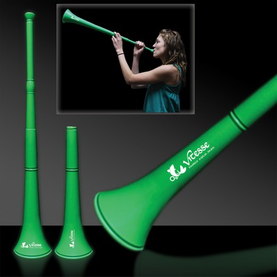 28" Green Collapsible Stadium Horn(Pad Print)