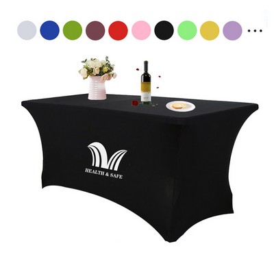 6ft Tablecloth Rectangular Spandex Table Cloth Fitted Cover