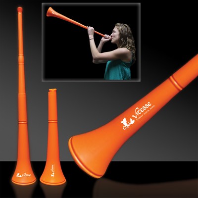 28" Orange Collapsible Stadium Horn(Pad Print)